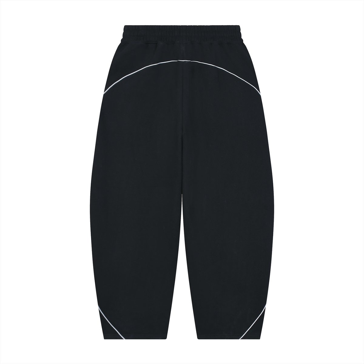 Nevermind Piping Fleece Barrel Leg Sweatpants
