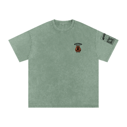 “THE CHAMP” Snow Washed Oversized Cotton T-Shirt