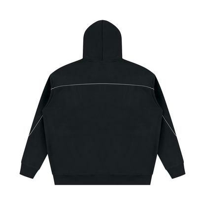 Nevermind Oversized Piping Fleece Hoodie