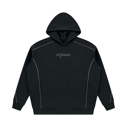 Nevermind Oversized Piping Fleece Hoodie